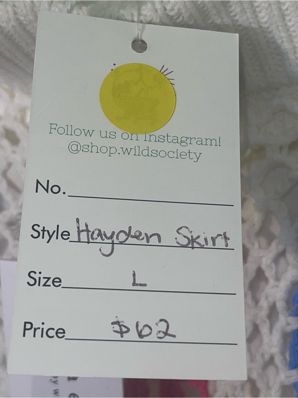 NWT-Beverly Hayden crocheted granny square swimwear cover up skirt. Size large - Picture 12 of 13